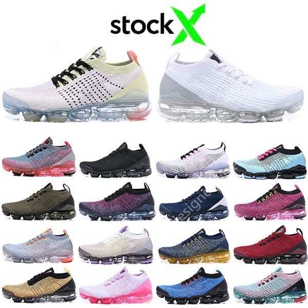 

new 2019 fly 3.0 triple black white mens running shoes women breathable red blue chaussures knit cushion sneakers trainer zapato