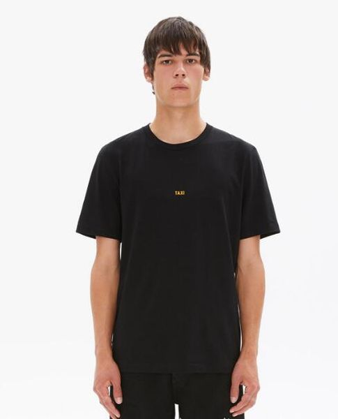 

летняя мода роскошь стилиста классический бренд tee 19fw женщины / мужчины хлопка «такси» печать короткий рукав футболки хип-хоп моды случай, White;black