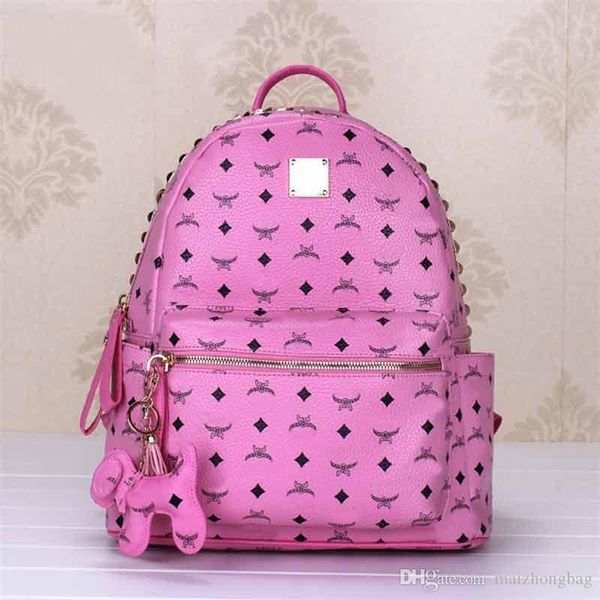 

2018 luxury m brand new arrival designer backpacks new euramerican style fashion women pu leather traveling backpack school bag #1312