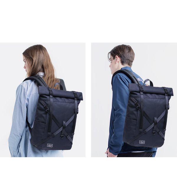

kaukko lapbackpack waterproof roll backpack men & women, for leisure / business / camping school travel