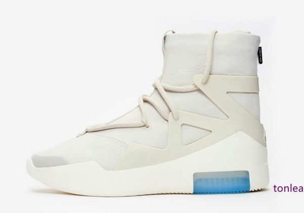 

top factory версия страх божий серый высокий обувает 2019 дизайнер высокого качества баскетбольная обувь с молнией на спине