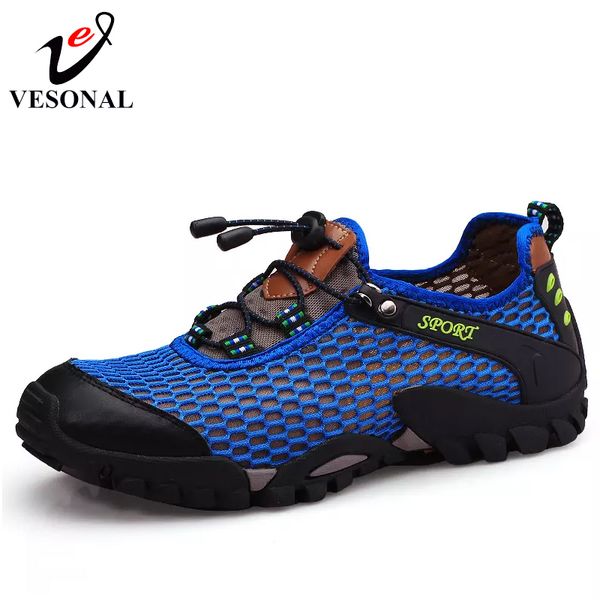 

vesonal summer breathable light male sneakers mesh shoes for men casual 2018 spring comfortable brand walking soft footwear, Black