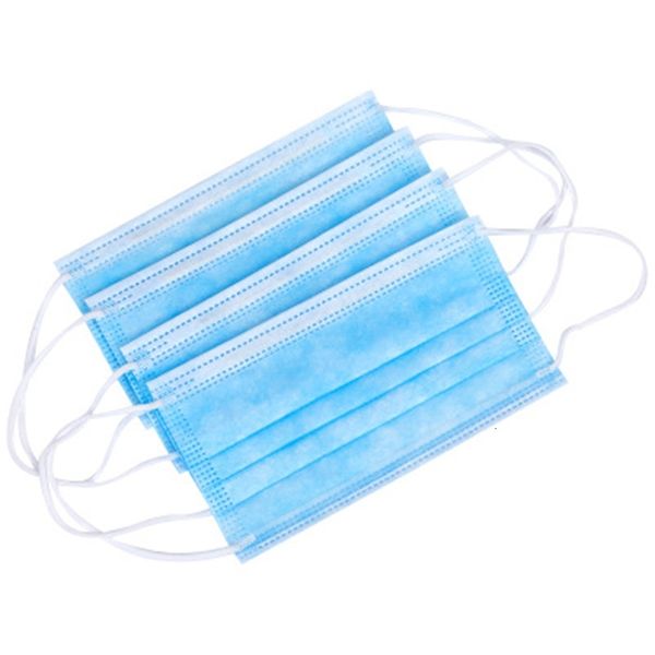 

dhl ship hood mask in stock non woven face3 layers earloop dust face masks shipping 50 1pcs set with gift k05t
