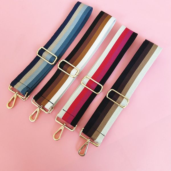 

new shoulder strap accessories for women's bag ribbon colour stripe gingham thickened strap adjustable lengthening cross, Black