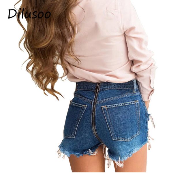 

dilusoo women denim shorts tassel casual back zipper shorts classic blue cowboy summer jeans female sweet style pants