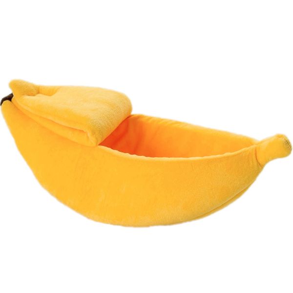

creative banana shape pet nest pet bed comfortable cat litter kennel bed suitable for small and medium pets