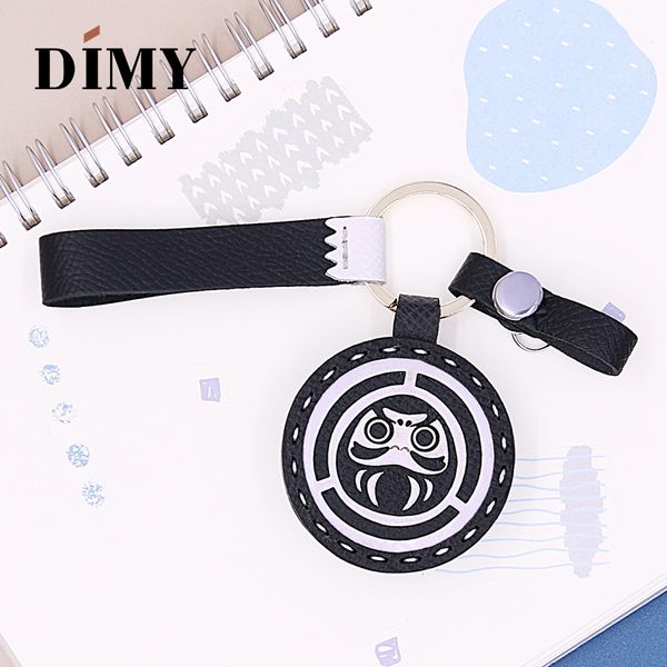 

dimy мода ручной работы на заказ оригинальный японский дхарма очарование животных подвеска сумка подвески кожа простые аксессуары девушки по, Black