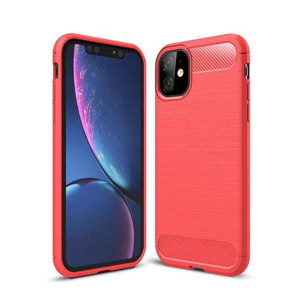 

soft shockproof carbon fiber phone case for iphone 11 pro max xs xr 7 8 plus 6s se 2020