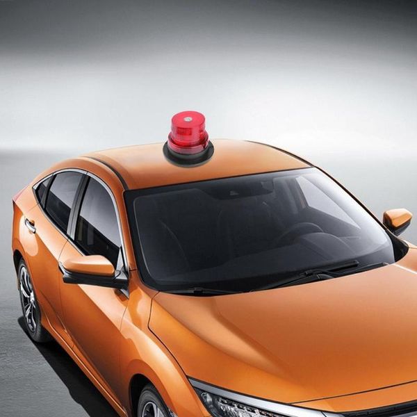 

vodool universal magnetic adsorption car strobe warning led light vehicle emergency flash lighting beacon lamp 12/24v