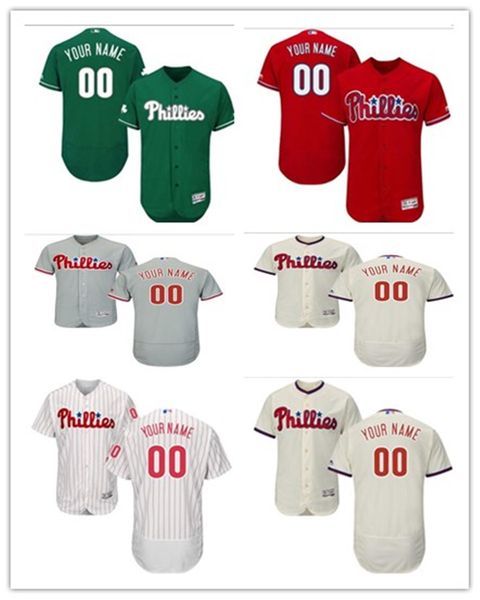 

custom any name number baseball jerseys philadelphia philadelphiaphillies phillies men women youth red white high-quality jersey, Blue;black