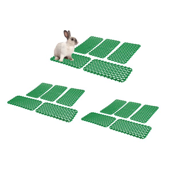 

10pcs plastic rabbit cage mat chinchilla guinea pig comfortable feet pet supplies