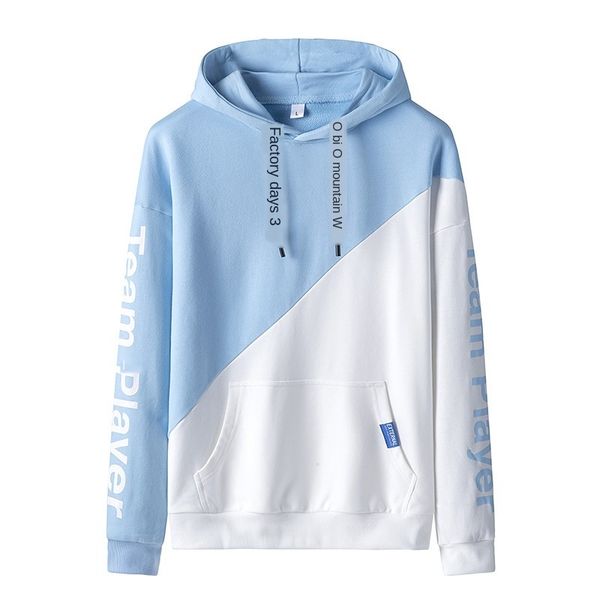 

mens designer hoodie hooded chic men's couple's loose casual student coat, Black