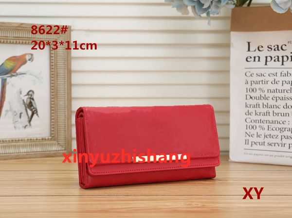 

xy8622-4# new multifunctional practical wallet handbag card case coin purse ing, Red;black