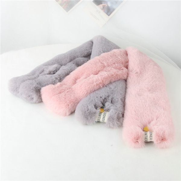 

ostrich winter thicken scarf children scarf soft fashion solid shawls winter 2020 windbreak shawl daily neck scarves, Blue;gray