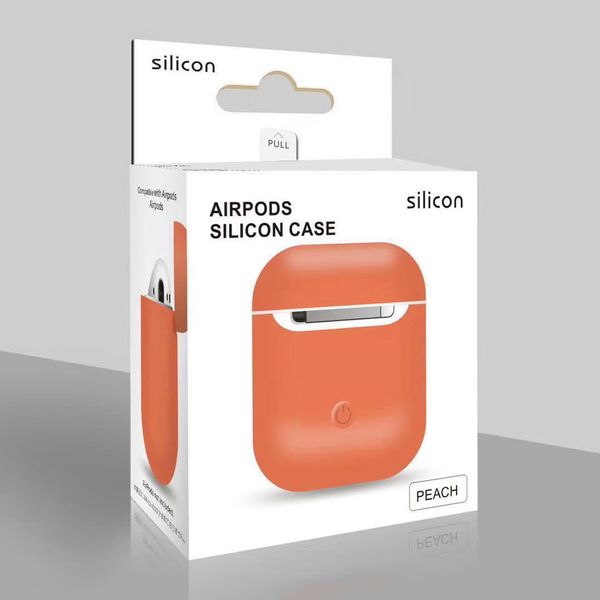 

For AirPods Case Shockproof Cases Cover Portable Protective Silicone Skin Cover Case for Apple Airpods 2 & 1 With Retail Box