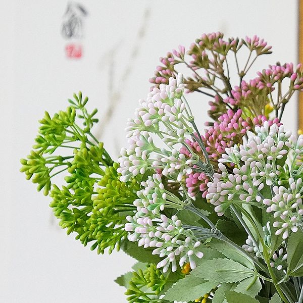 

artificial flower branch plastic pistachio fake plants for home party diy wedding decoration flower arrangement supplies