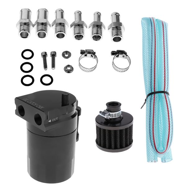 

300ml aluminum oil catch can reservoir tank filter