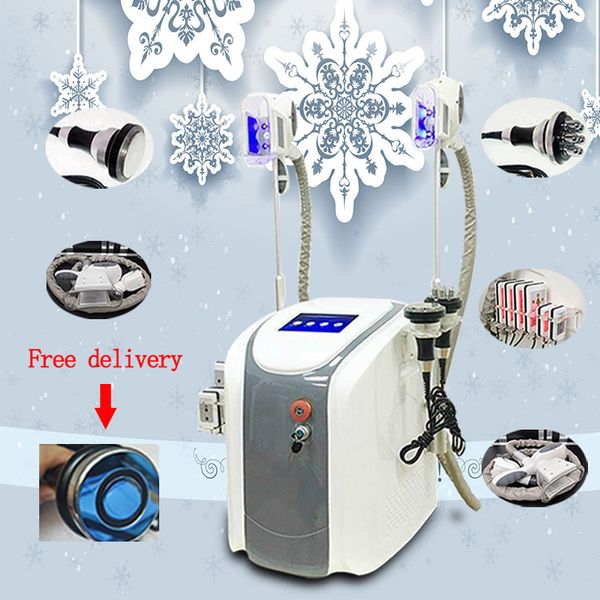 

new promotion 6 in 1 ultrasonic cavitation cryolipolysis vacuum lipo laser slimming machine rf facial face lifting ce