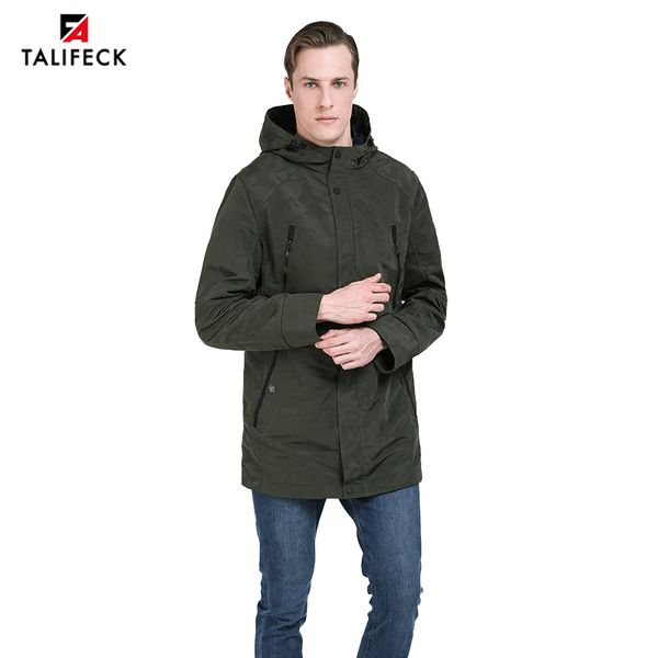 

2019 spring men trench coat casual long jacket men parka long coat hooded mens overcoat camouflage windbreaker european size, Tan;black