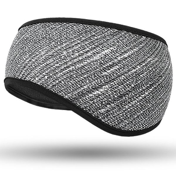 

fashion winter mens womens fleece earband stretchy headband earmuffs ear warmers print earmuff accessories wholesale, Blue;gray