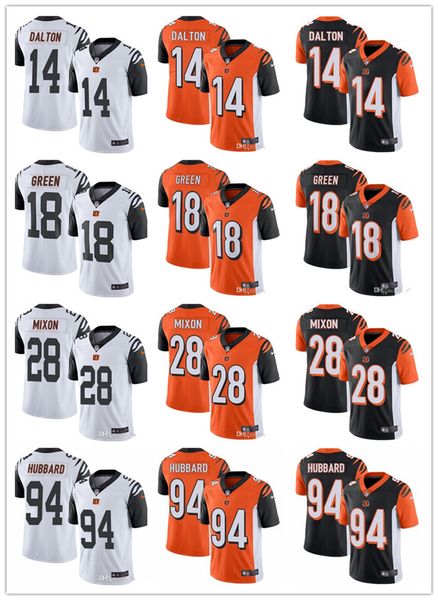 

Men 039 women 039 youth cincinnati 18 a j green 28 joe mixon 14 andy dalton 94 am hubbard white black orange cu tom bengal football
