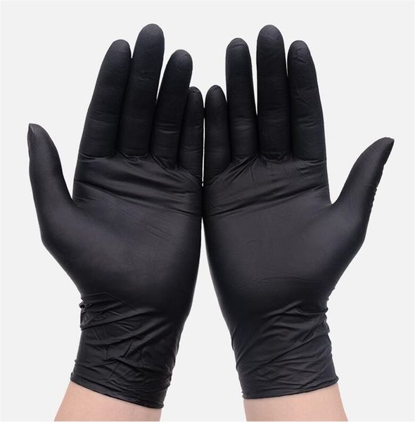 

9 black bridal glove inch nitrile static inspection pvc protective clean cut-proof gloves qaj22k