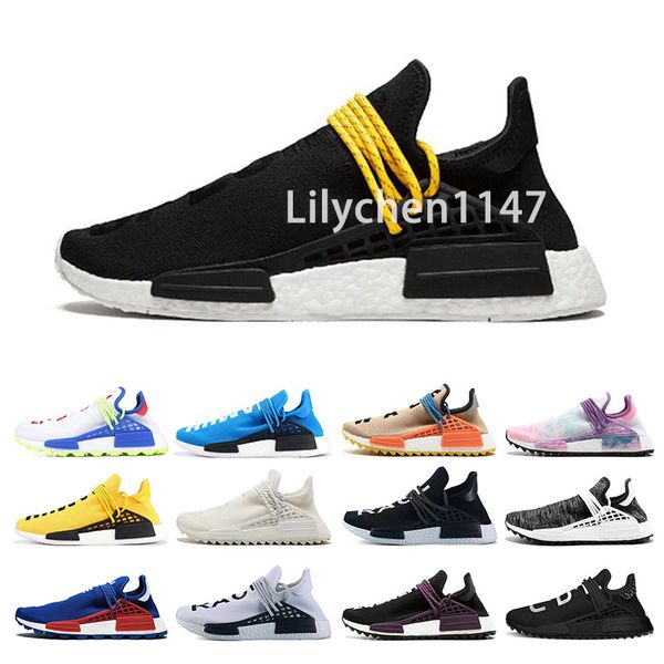 

Human Race 3 Mens Дизайнер кроссовки Мужчины Повседневная Pharrell Williams 3.0 Женщины Air Trainer Чер