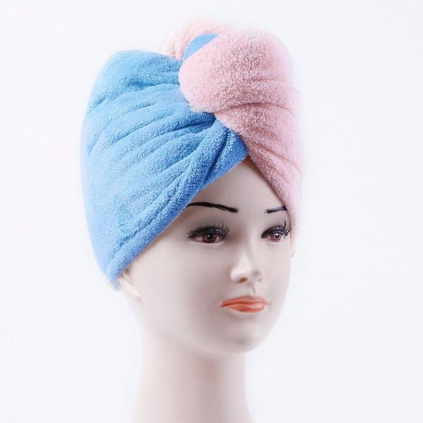 

hair hat rapided drying towel microfiber quick magic bathing dry hat wrapped girls lady's dry quick hair towel #45