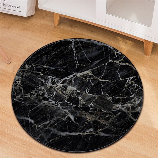 

nordic europe white black marble round carpets rugs bedroom for kids living room sofa tatami floor mat tapis dywan dropshipping