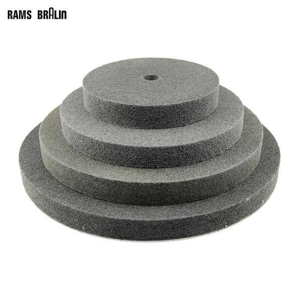 

1 pieces 150/200/250/300 * 25mm thickness nylon fiber polishing wheel non-woven unitized wheel 7p 180#