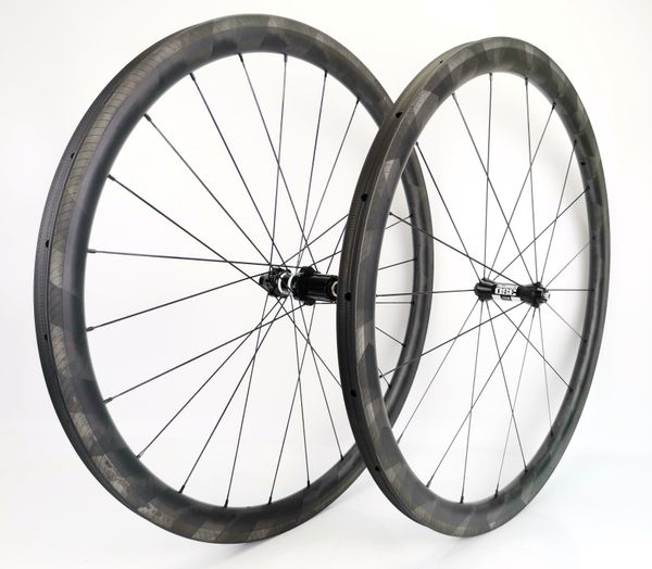 

surper light full carbon wheels 38mm depth 25mm width carbon wheelset clincher/tubular road carbon bike wheelset with special brake surface