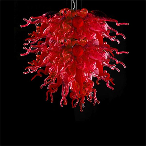 

factory outlet blown glass chandelier lightings chihuly style red murano glass pendant lamps customized glass art chandelier for home deco