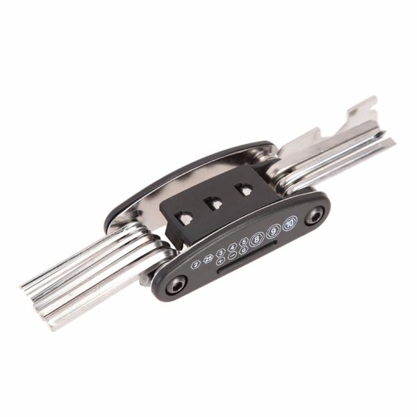 

16 in 1 folding bike repair tool multi functional bicycle repair kit hexagons screwdrivers sleeves open-end wrench spokes tool