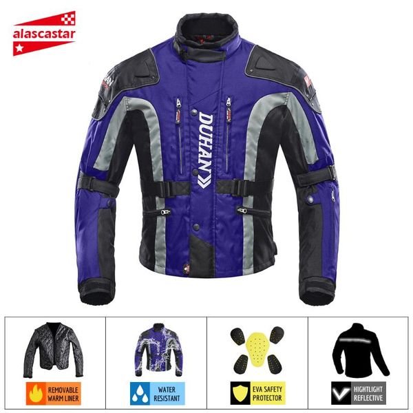 

duhan motorcycle jacket motocross riding windproof jaqueta clothing with cotton liner moto jacket bike racing jackets