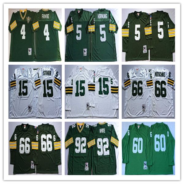 

Ncaa men jer ey 4 brett favre 5 paul hornung 15 bart tarr 66 ray nit chke 92 reggie titched football jer ey
