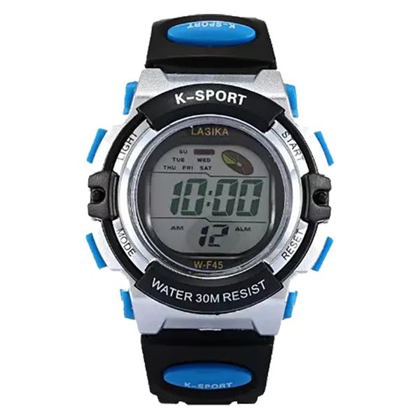 

boys watches multi function alarm clock watch children waterproof sports fashion electronic watch girls watches kids, Blue