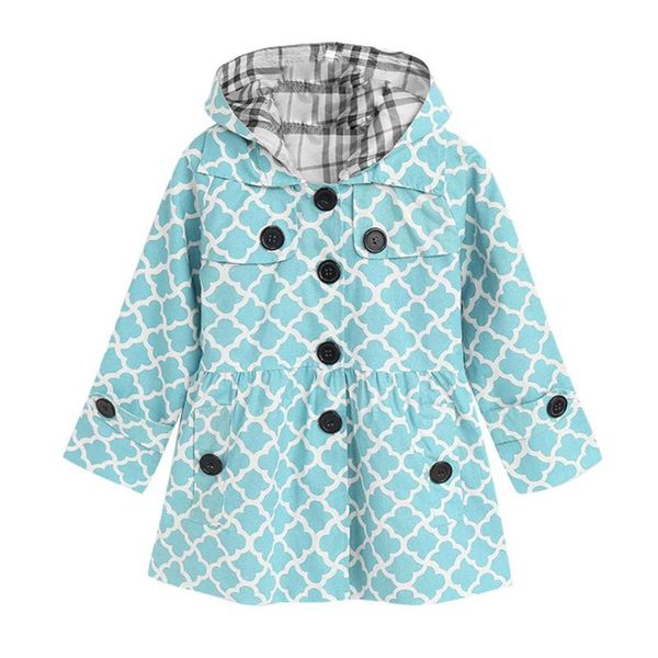 

children jacket windbreaker thin style overcoat kids trench coat fall outerwear spring autumn baby girl clothes, Blue;gray