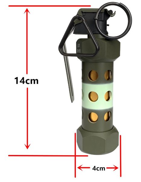 Tactical Manequim M84 Grenade M84 flashbomb Nenhuma função 1: 1 modelo Boutique AEG Brinquedos De Metal Verde