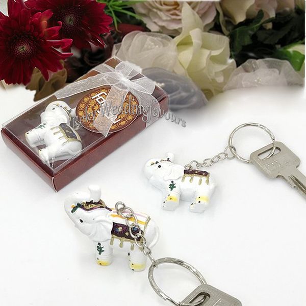 

20pcs good luck elephant keyring baby shower kids party favors keychain event giveways birhtday gifts anniversary keepsake wedding favors