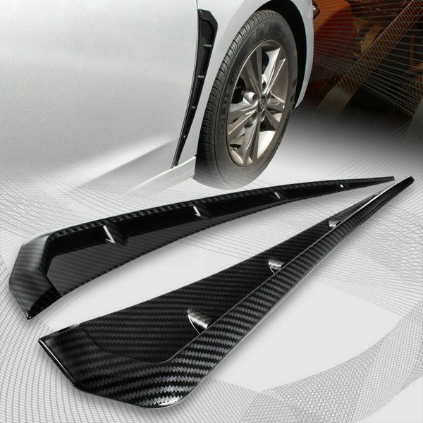 Für 2016–2018 Honda Civic Carbon Fiber ABS Side Fender Vent Air Wing Cover Trim