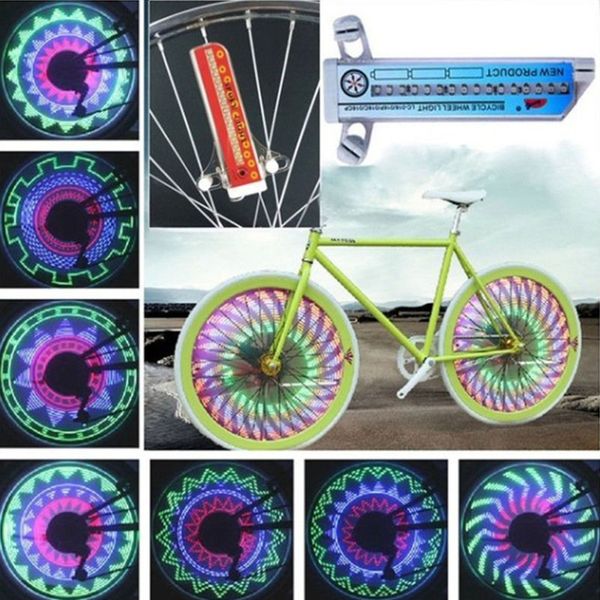 

transformation bicycle wheel decorative light double-sided 16led spoke light