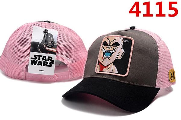 

Новый Dragon Ball Mesh Hat Аниме Majin Buu Роли Бейсболка Высокое Качество Изогнутые Полки Snapba