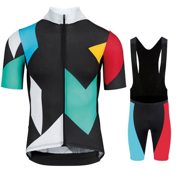 

racing sets 2021 pro team anti-uv cycling jersey 19d gel bike shorts bib suit mtb ropa ciclismo mens summer bicycling maillot clothing, Black;blue