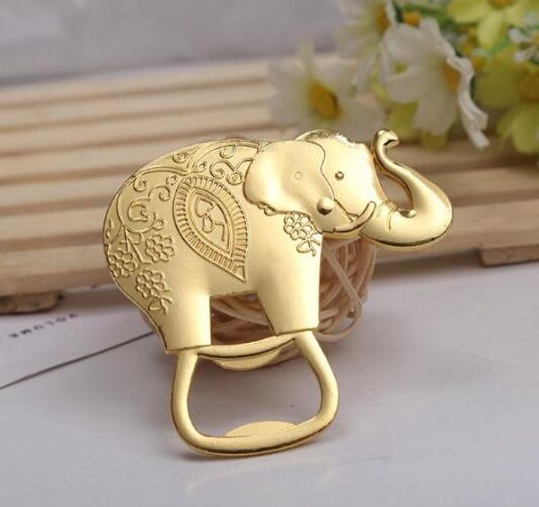 FRETE GRÁTIS + Favores do Casamento de Ouro e Presente Sorte Golden Elephant Abridor de Garrafas de Vinho