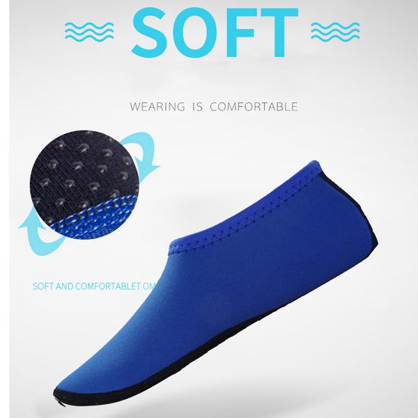 

water socks aqua swimming shoes snorkeling non-slip seaside beach breathable diving sock fit for swimwear women man surfing