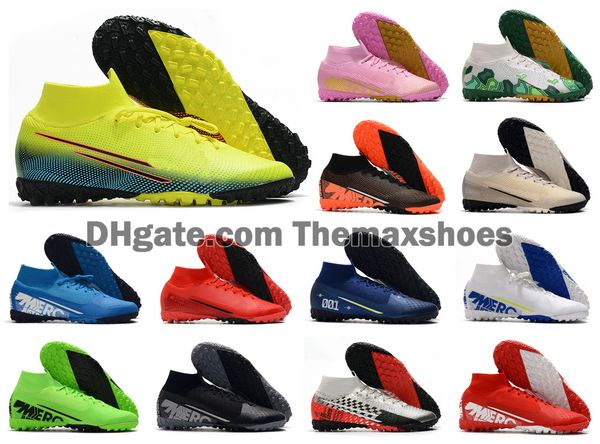 

2020 Mercurial Superfly 7 VII 360 Elite TF IC MDS 002 Indoor Turf CR7 Ronaldo Neymar NJR мужская футбольная обувь футбольные бутсы бутсы размер 39-45