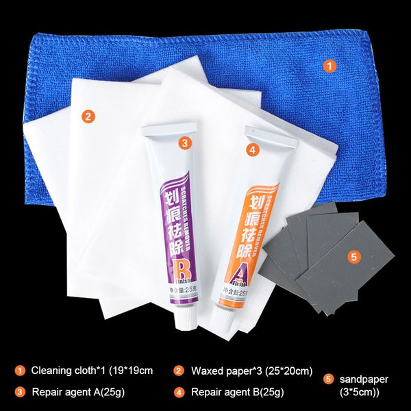 

car repair paint scratches removal scuff scratch remover kit easy operation effective paint repair m8617