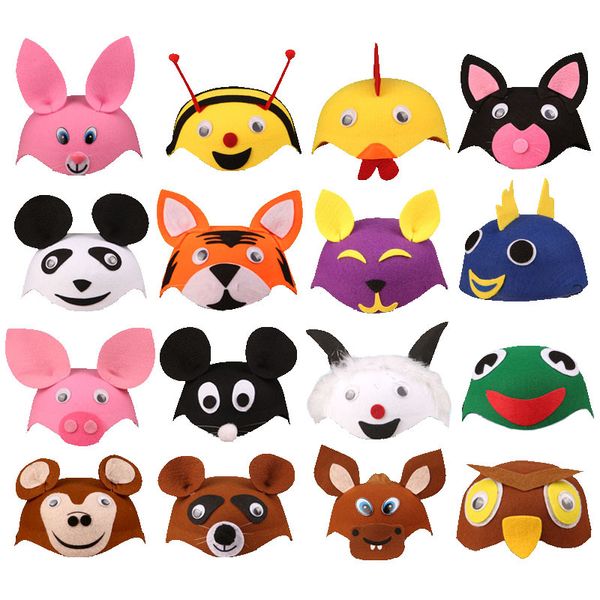

cartoon animal hat various party christmas show headdress