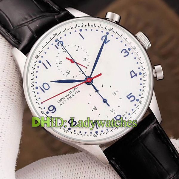 

montre de luxe 40mm mens designer watches white dial black leather strap mechanical automatic movement watch sports waterproof wristwatches, Slivery;brown
