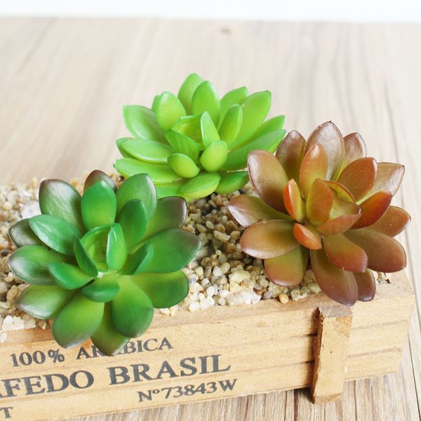 

6x9cm artificial succulent plants home garden decoration green fake plants bonsai artificial yapay bitki tropical decoration